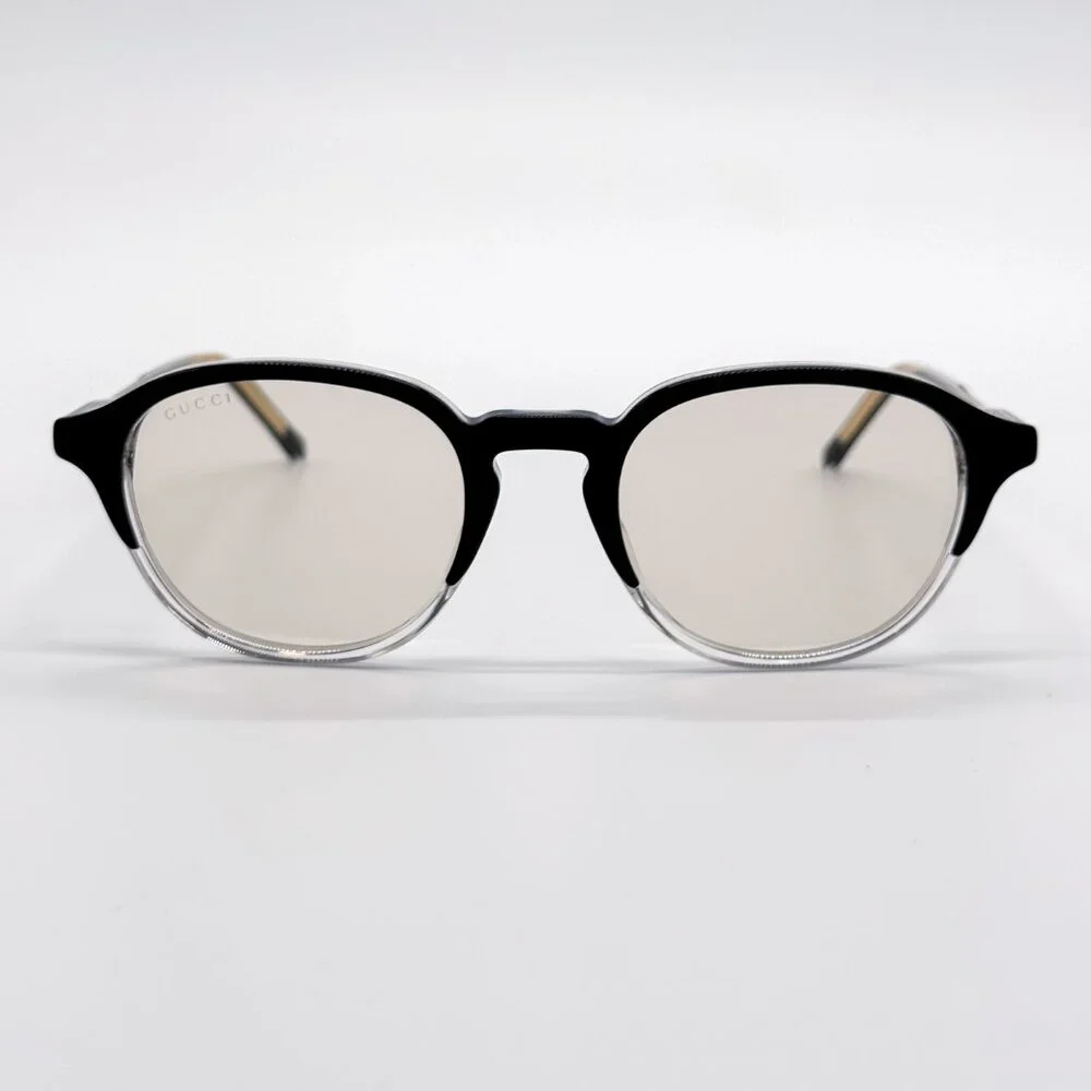 NEW GUCCI SUNGLASSES MEN ROUND BLACK GUCCI GG1212S 002